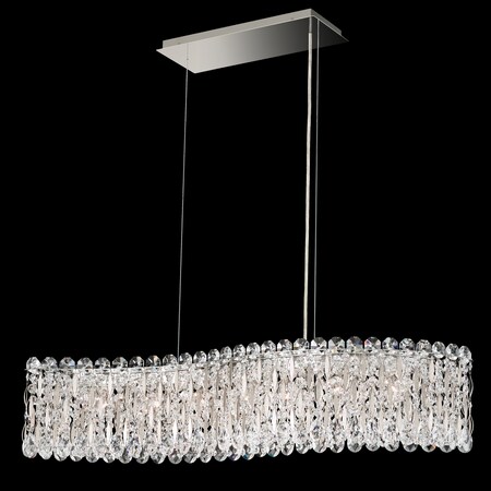 Schonbek Sarella 7 Light 110V Pendant in White with Crystal Heritage Crystal RS8346N-06H